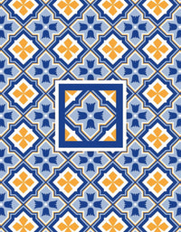 Unisex Pocketshirt | Mosaic / Blau
