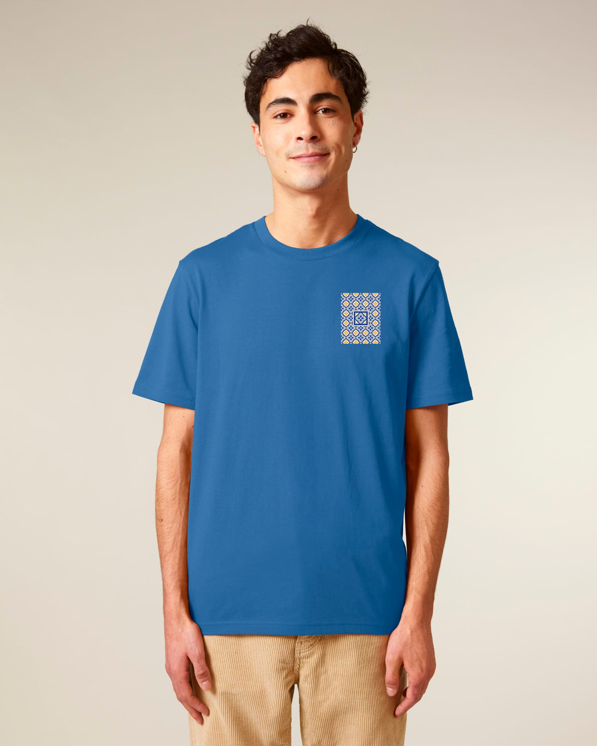 Unisex Pocketshirt | Mosaic / Blau