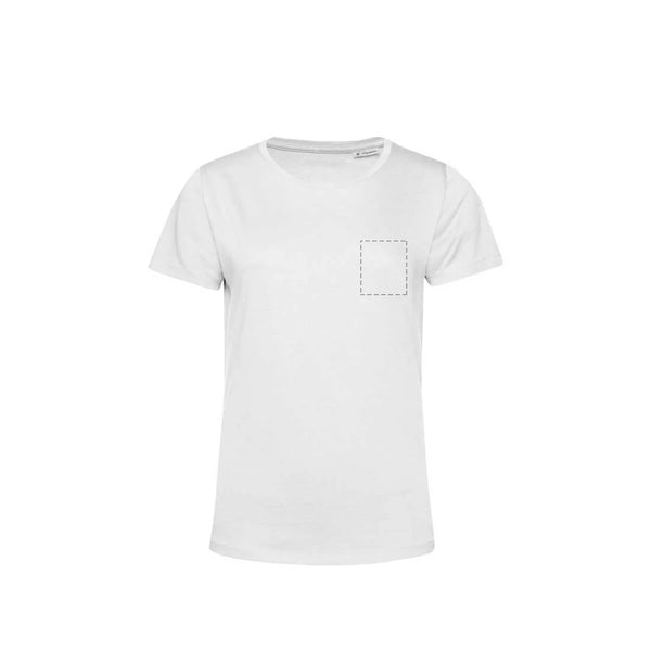 T-Shirt Women in Weiß mit Brusttasche, Vorderansicht