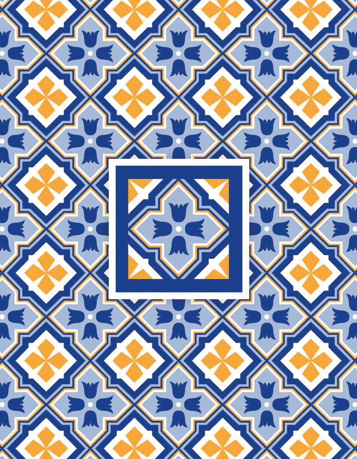 Unisex Pocketshirt | Mosaic / Blau