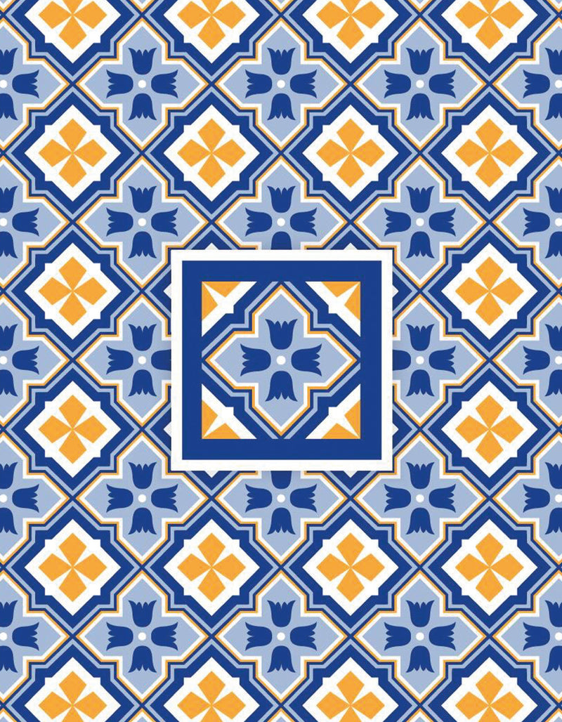 Unisex Pocketshirt | Mosaic / Blau