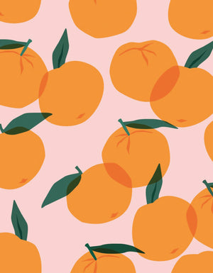 Muster Orangen, Nahaufnahme