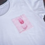 Women T-Shirt mit rosa Ananas Motiv
